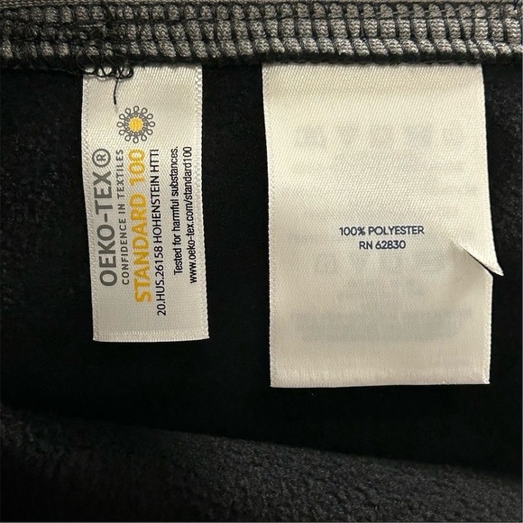 Lands' End Women's Large Black Marinac Fleece Vest Full Zip Sleeveless - Picture 6 of 11